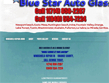 Tablet Screenshot of bluestarautoglass.com